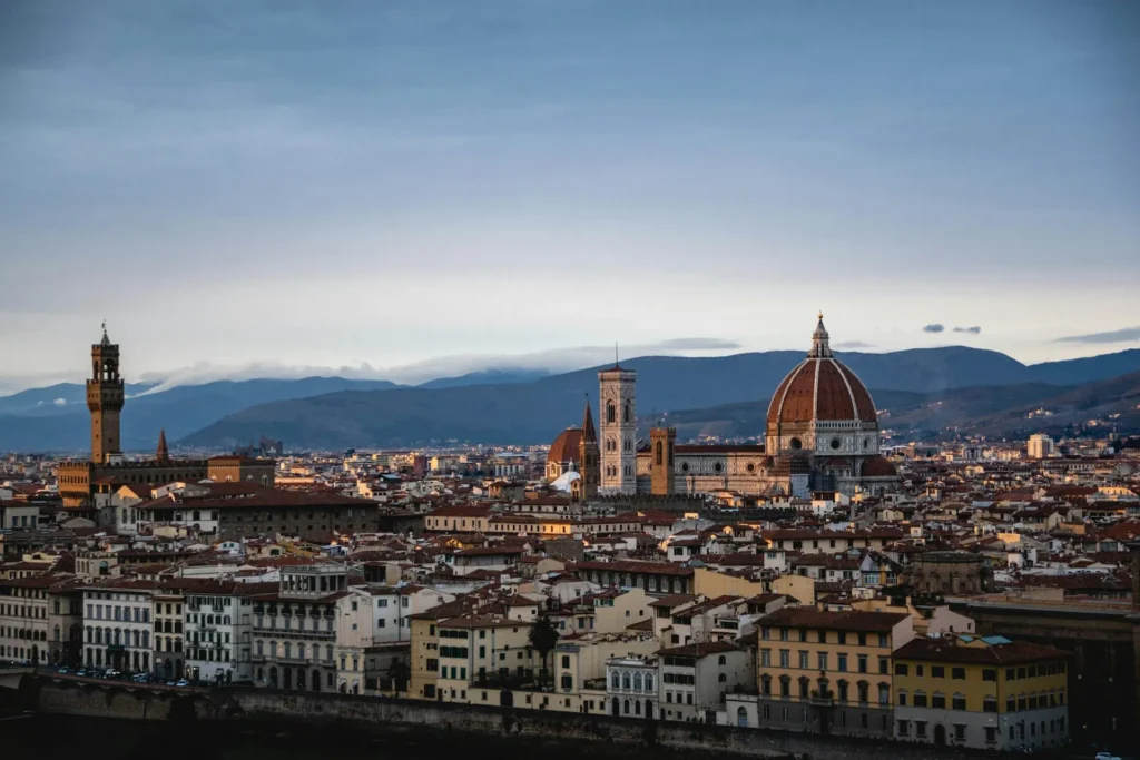 In the picture the skyline of Florence